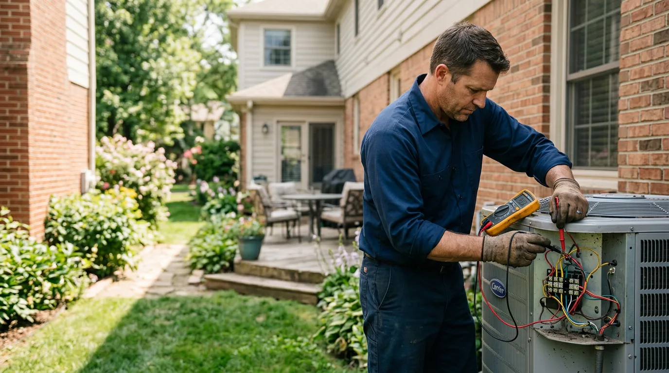 HVAC technician working near Milford, NE